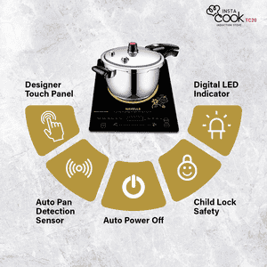 Havells Cook Pro ICT TC 20 Induction Cooktop | 2000 W | Black