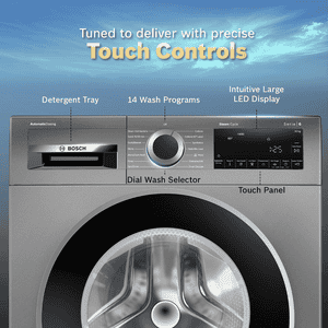 Bosch Fully Automatic Front Load Washing Machine | 10 kg | 5 Star | Cast Iron Grey | 2026 model | WGA254IRIN