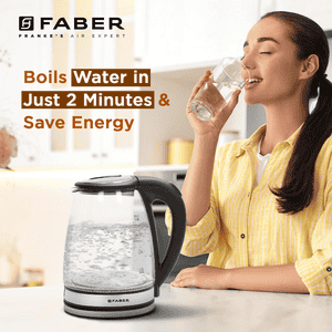 Faber FWK Electric Glass Kettle | 1.8 L | Black
