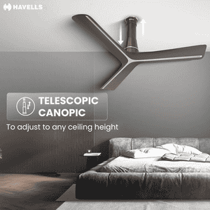 Havells Inveno LX BLDC Ceiling Fan | 1200 mm | Satin Brown