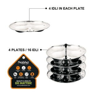 Prabha Elite Multi Steamer Cum Idly Cooker | 4 Plates
