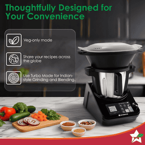 Wonderchef Chef Magic Kitchen Robot Food Maker | 1800 W | Black | K7