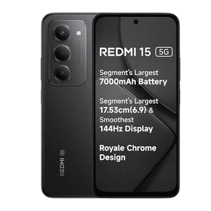 Redmi 15 5G | 8GB | 256GB | Midnight Black | NM1