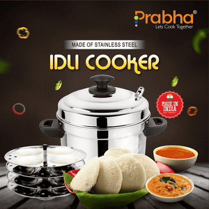 Prabha Elite Multi Steamer Cum Idly Cooker | 4 Plates
