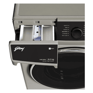 Godrej Fully Automatic Front Load Washing Machine | 5 Star | 9 Kg | Metallic Black | WFEON RGL 9014 5.0 IDCRM MTBK