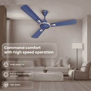 Havells Quick Air Neo Ceiling Fan | 1200 mm | Matt Blue