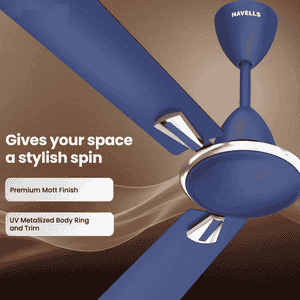 Havells Quick Air Neo Ceiling Fan | 1200 mm | Matt Blue