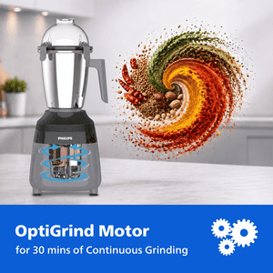 Philips Mixer Grinder | 750 W | 3 Jars | Grey | HR7000/00