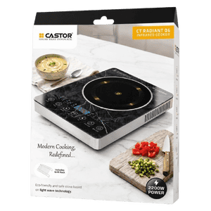 Castor Radiant 06 Infrared Cooktop | 220 W | Black