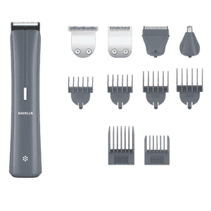 Havells 10 In 1 Grooming Kit | Hair Trimmer | LED Indicator | Grey | GS6110