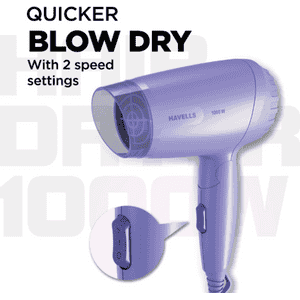 Havells Hair Dryer | 1000W | Lilac | HD1855