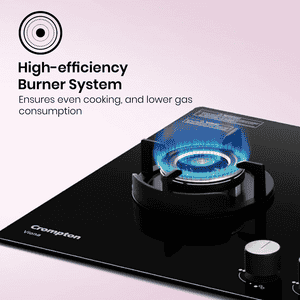 Crompton Hob Viona | 78 cm | 3 Burner | Black | VNDC783-MBL