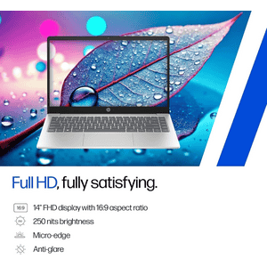 HP 14 Laptop Intel Core i7 | 16 GB | 512 GB | Windows 11 Home | Natural Silver | ep0159TU