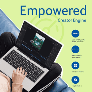 Acer Aspire 14 AMD Ryzen 5 Laptop | 8 GB | 512 GB | Windows 11 Home | Light Silver | UN.37ZSI.008