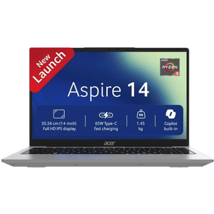 Acer Aspire 14 AMD Ryzen 5 Laptop | 8 GB | 512 GB | Windows 11 Home | Light Silver | UN.37ZSI.008
