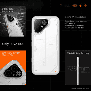 Tecno Pova 8 Pro 5G | 256 GB | 8 GB | Arc White