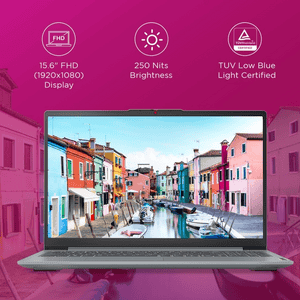 Lenovo IdeaPad Slim 3 Ryzen 5 Thin and Light Laptop | 16 GB | 512 GB | Windows 11 Home | Arctic Grey | 82XQ01RYIN