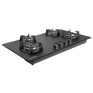 Faber Innova 904 BR AI FFD Tempered Glass Top Automatic Hob | 4 Burner | Black Matt