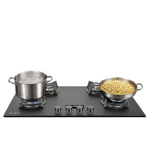 Faber Innova 904 BR AI FFD Tempered Glass Top Automatic Hob | 4 Burner | Black Matt