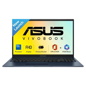 Asus Vivobook 15 Thin & Light Laptop | Intel Core 3 100U | 8GB | 512GB | Quiet Blue | X1504VAP-IN006WS