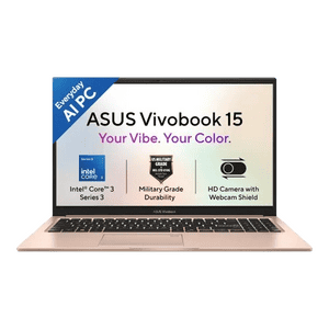 Asus Vivobook 15 AI Laptop | Intel Core 3 | 8GB | 512GB | Terra Cotta | X1504MA-BQ424WS