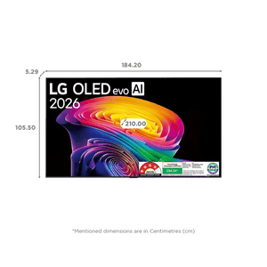 LG evo AI OLED 4K Ultra HD Smart TV | 210 Cm ( 83 Inch ) Black | OLED83C6PLA