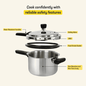 Meyer Stainless Steel Induction Pressure Cooker | 2 L