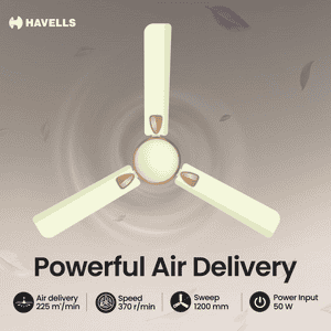 Havells Exter Neo Ceiling Fan | 1200 mm | Bianco