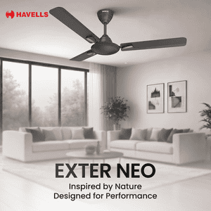 Havells Exter Neo Ceiling Fan | 1200 mm | Smoke Brown Cola