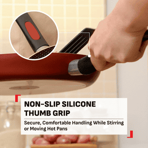 Tefal Simply Chef Fry Pan | Easy Cooking and Cleaning | 28 cm | Rio Red