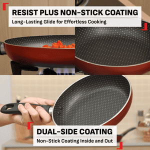 Tefal Simply Chef Fry Pan | Easy Cooking and Cleaning | 28 cm | Rio Red
