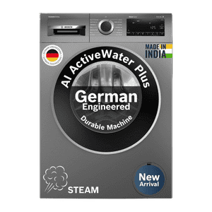 Bosch Fully Automatic Front Load Washing Machine | 10 kg | 5 Star | Cast Iron Grey | 2026 model | WGA254IRIN
