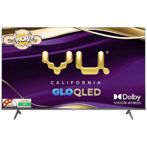 Vu GloQLED Series 4K QLED Smart Google TV | 164 Cm ( 65 Inch ) | Grey | 65GLOQLED25