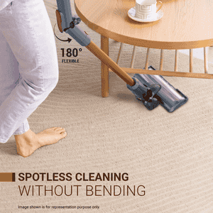 Eureka Forbes Kordfree K20 SuperSilent Cordless Vacuum Cleaner | Golden and Grey