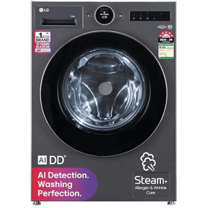 LG Front Load Washing Machine | 12Kg | 5 Star | Essence Black