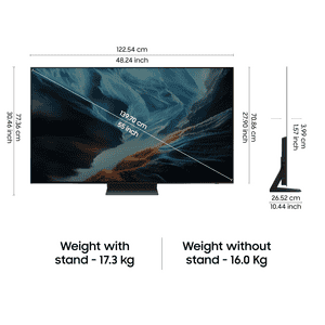 Samsung  OLED 4K Samsung Vision AI Smart TV | 140 Cm ( 55 Inch ) | Graphite Black | QA55S90HAULXL