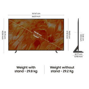 Samsung Neo QLED 4K Samsung Vision AI Smart TV | 190 Cm ( 75 Inch ) | Black | QA75QN70HAULXL