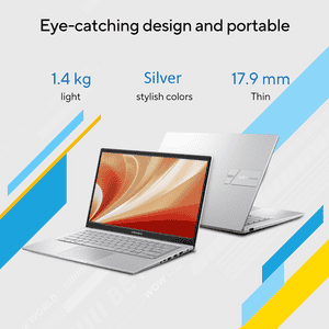 ASUS Vivobook 14 Thin and Light Laptop | Intel Core i3 | 8 GB | 512 GB | Cool Silver | X1404VA-EB1924WS