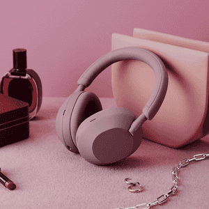 Sony Wireless Noise Cancelling Headphones | Pink | WH 1000XM5