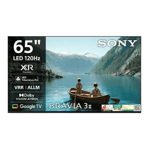 Sony Bravia 3 II 4K Ultra HD Smart LED Google TV | 164 cm (65 inch) | Dolby Vision & Dolby Atmos | Black | K-65XR35M2