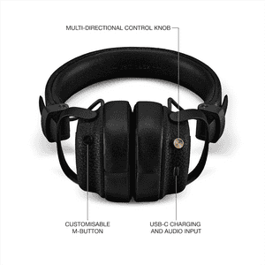 Marshall Milton A.N.C Bluetooth Headphone | Black | MLTNANC BLK