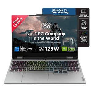Lenovo LOQ Gaming Laptop | Intel Core i7 | 16 GB | 1 TB | Windows 11 Home | Luna Grey | 83JE019WIN