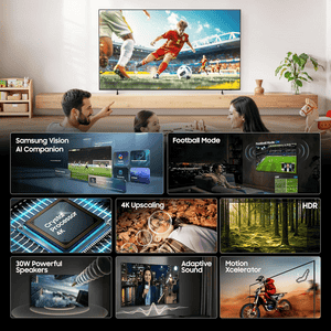 Samsung Crystal 4K Ultra HD LED Smart TV | 108 cm ( 43 inch ) | Black | UA43U8400HULXL