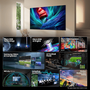 Samsung 4K Micro RGB Vision AI Smart TV | 140 cm ( 55 Inch ) | Slate Black | MRA55R85HAULXL
