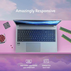 Acer Aspire Lite Intel Core 3 Thin and Light Laptop | 8 GB | 256 GB | Windows 11 Home | Grey | UN.34ESI.02X