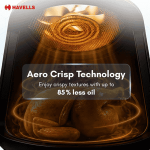 Havells Prolife Vista Digital Air Fryer | 4.2 L | 1350 W | Black