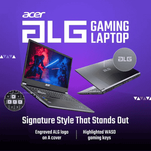 Acer ALG Gaming Laptop Intel Core 5 | 16 GB | 512 GB | Windows 11 Home | Titanium Grey | UN.DL9SI.00A