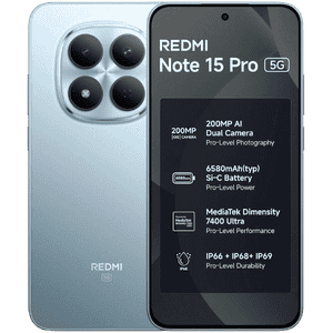 REDMI Note 15 Pro 5G | 8GB | 128GB | Mirage Blue | NM