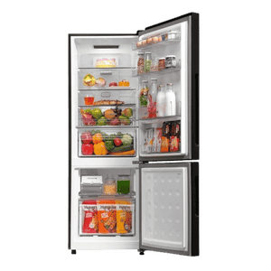 Haier  Frost Free  Bottom Mount Refrigerator | 237 L | 2 Star | Black | HRB-2872EKGA-P