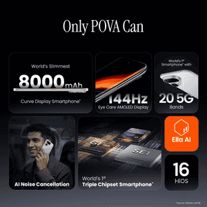 Tecno Pova curve 2 5G | 8 GB | 128 GB | Mystic Purple | NM
